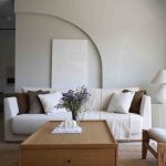 نمای کلی کاناپه مدل ۱۹۰۱ eronhome با طراحی مدرن و پایههای چوبی راش